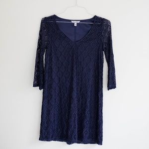 Navy Lace Dress